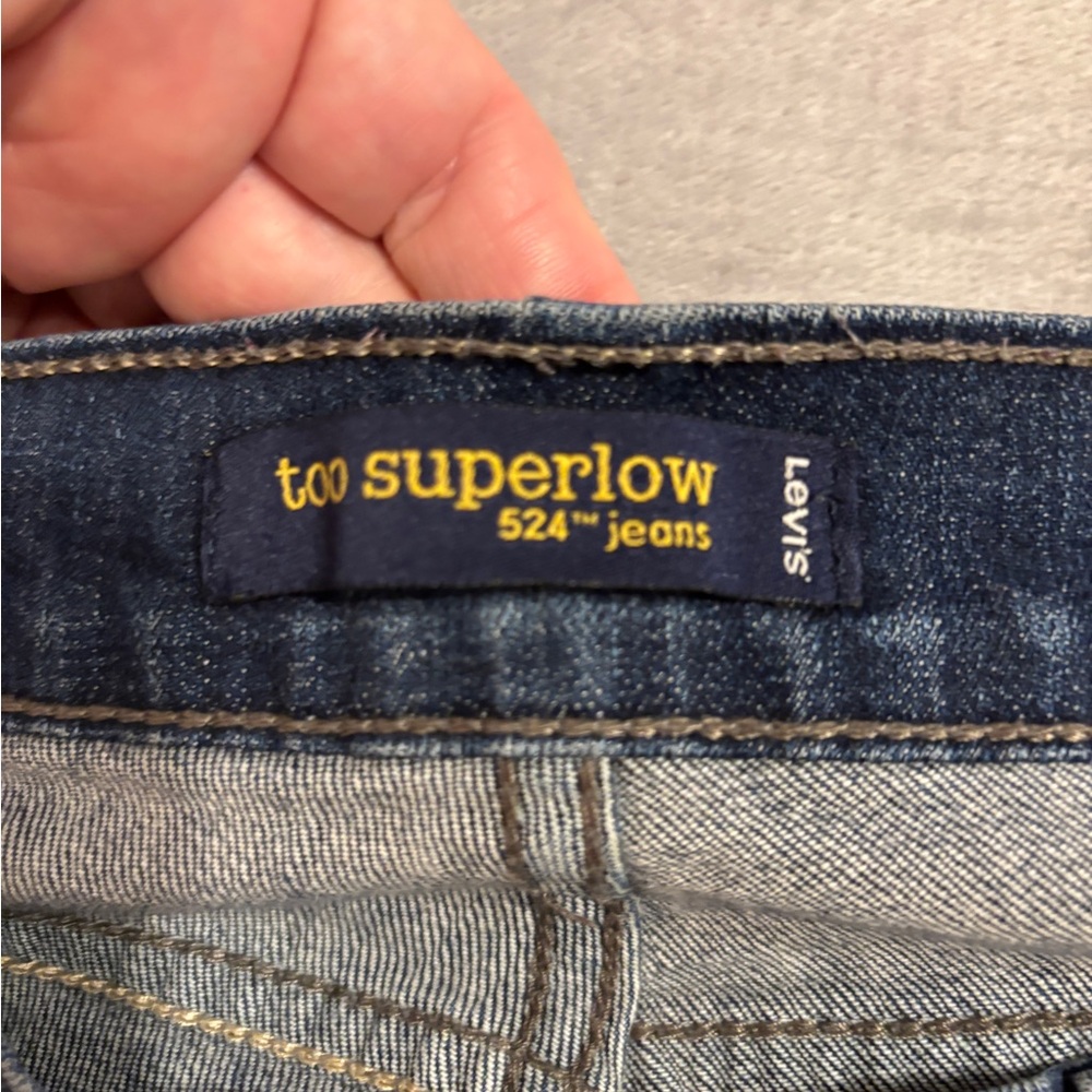 Levi's 524 Superlow Blue Jeans - Picture 4 of 6